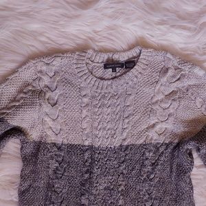 Colorblock Gray Crewneck Sweat